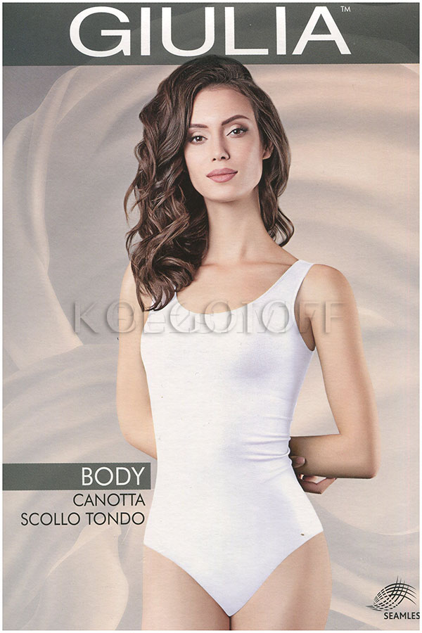 Безшовне боді-майка оптом GIULIA BODY CANOTTA SCOLLO TONDO