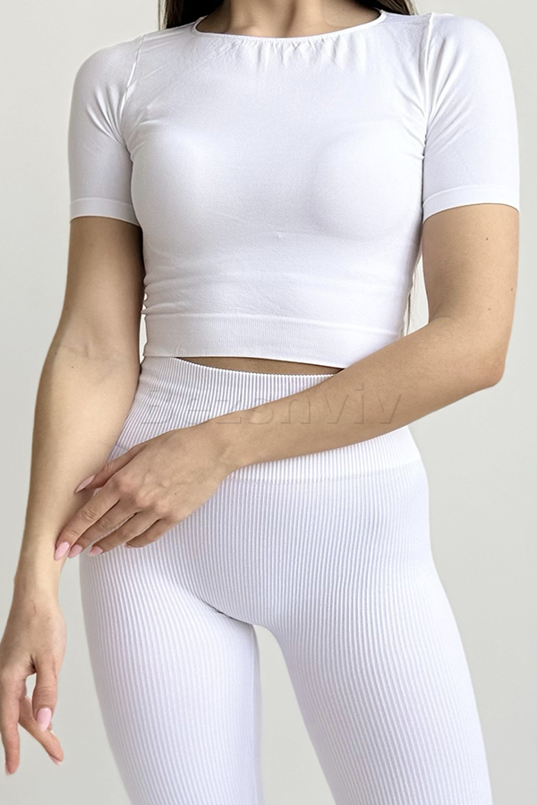 Жіноча футболка оптом GIULIA Crop T-Shirt