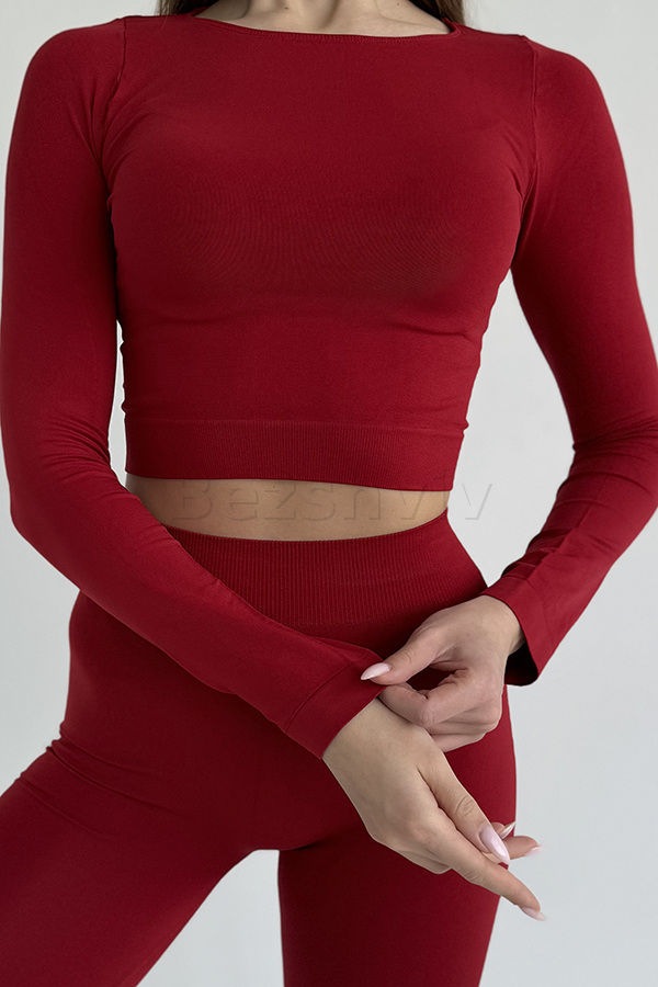 Безшовна кофта оптом NTF CROP TOP