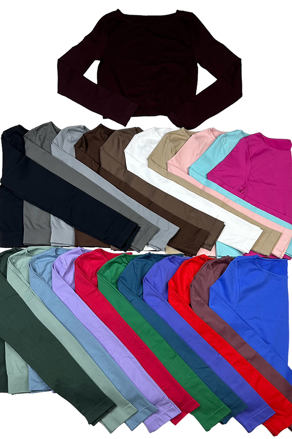 Безшовна кофта оптом KOLGOTOFF CROP TOP