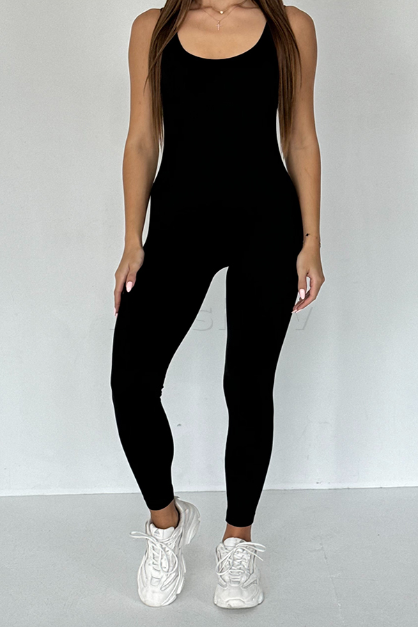 Безшовний комбінезон оптом NTF Jumpsuit RIB Long