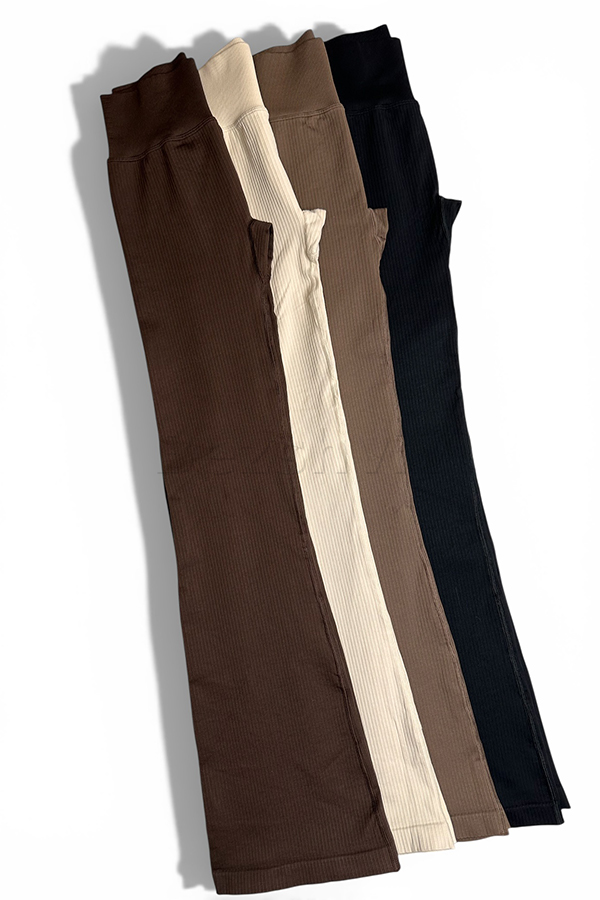 Безшовні лосини кльош оптом KOLGOTOFF Leggings DEFINE FLARED RIBBED LUXE