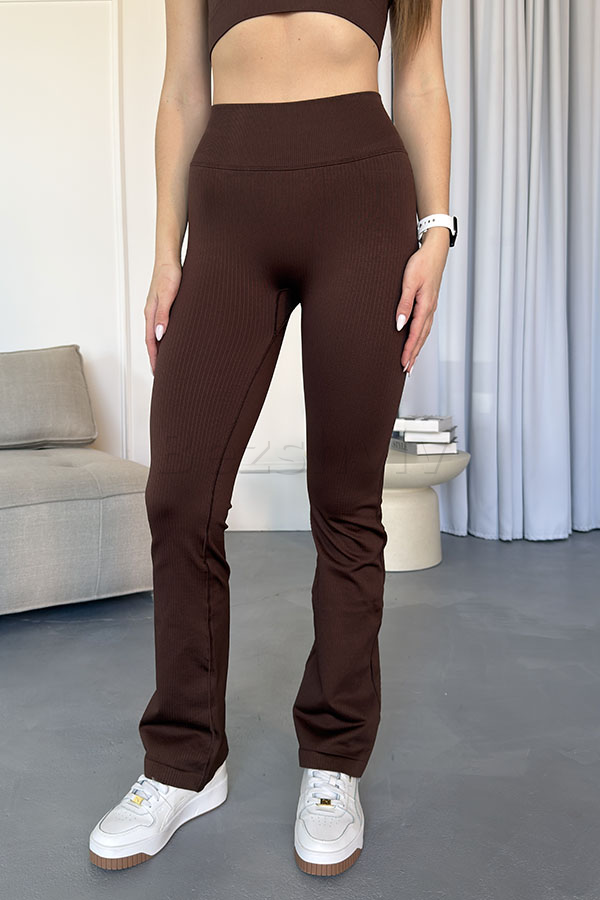 Безшовні лосини кльош оптом KOLGOTOFF Leggings DEFINE FLARED RIBBED LUXE