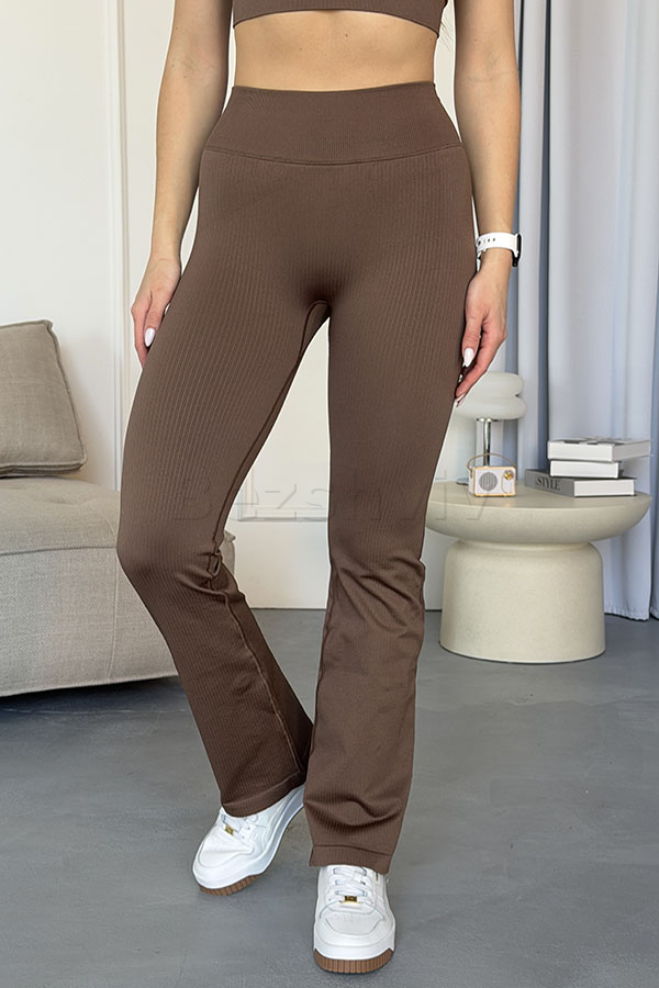 Безшовні лосини кльош оптом KOLGOTOFF Leggings DEFINE FLARED RIBBED LUXE