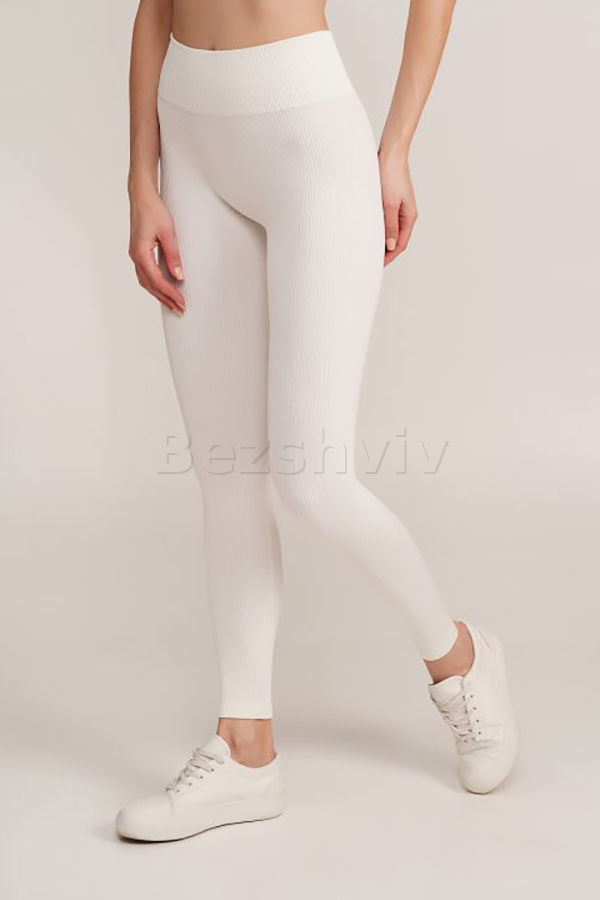 Легінси безшовні в рубчик оптом GIULIA Leggings RIB model 02 без пуш ап