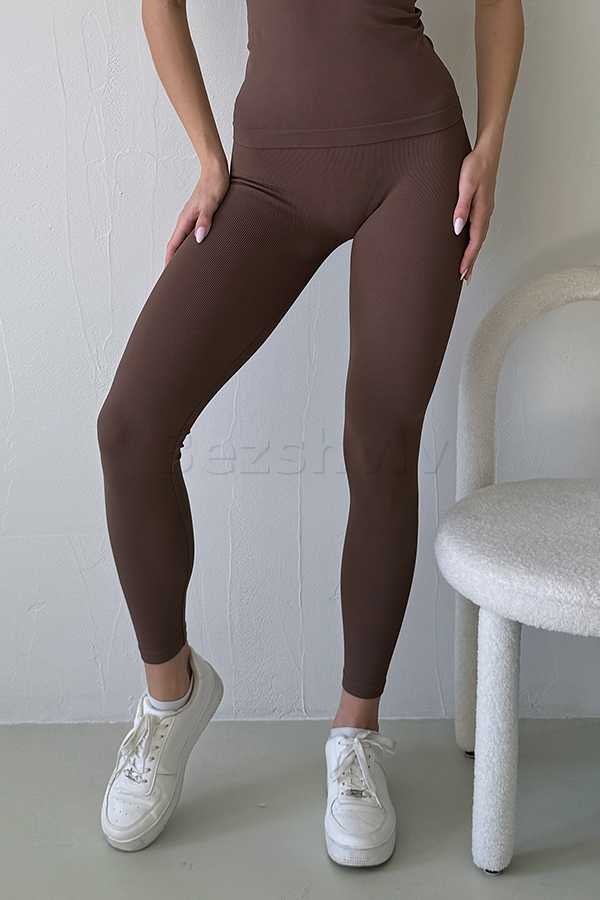 Легінси безшовні в рубчик оптом KOLGOTOFF Leggings Ribbed LIGHT