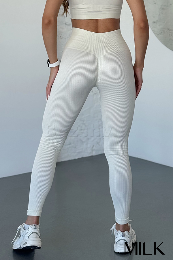 Легінси безшовні в рубчик з пуш-ап оптом NTF Leggings RIB