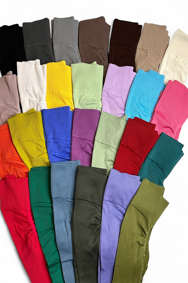 Легінси безшовні в рубчик з пуш-ап оптом NTF Leggings RIB