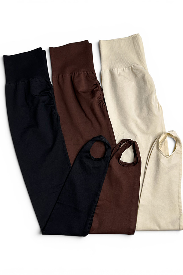 Легінси щільні безшовні зі штрипками оптом NTF Leggings Shape STRAPS