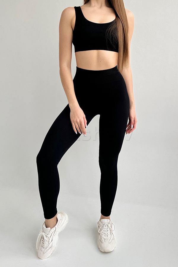 Легінси безшовні в рубчик оптом KOLGOTOFF Leggings Basic Ribbed