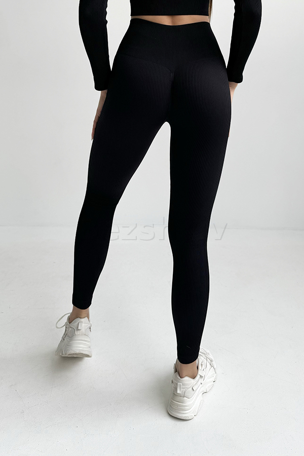 Легінси безшовні в рубчик оптом KOLGOTOFF Leggings RIBBED PUSH-UP
