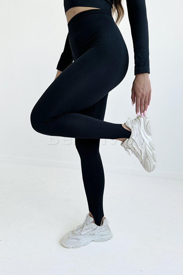 Легінси щільні безшовні зі штрипками оптом GIULIA Leggings Straps