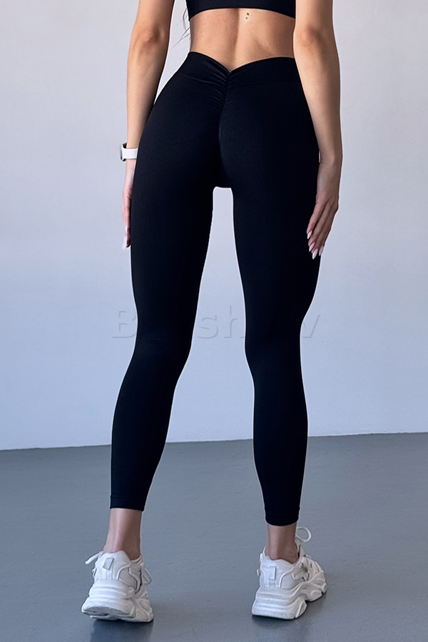 Безшовні лосини з ефектом пуш-ап оптом NTF V-Leggings