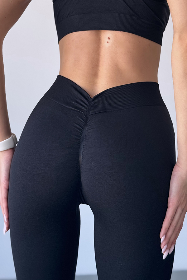 Безшовні лосини з ефектом пуш-ап оптом NTF V-Leggings