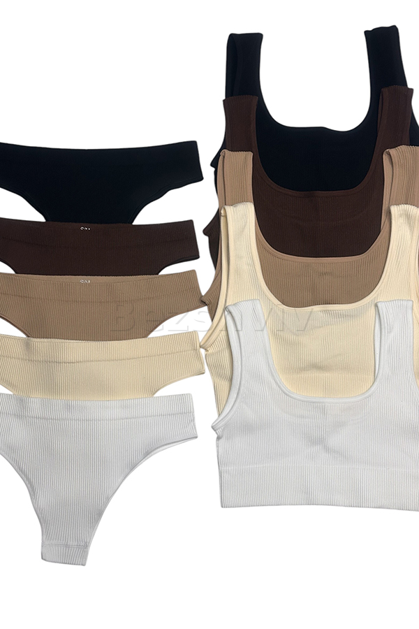 Бесшовные трусики-бразилиана оптом TM KOLGOTOFF Brasiliana RIBBED