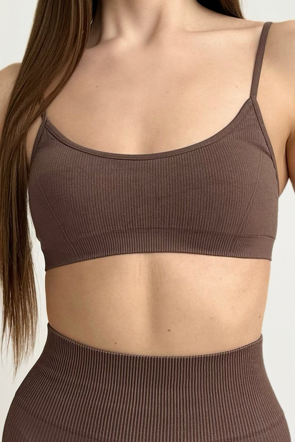 Топ безшовний у рубчик оптом NTF CAMI TOP RIB