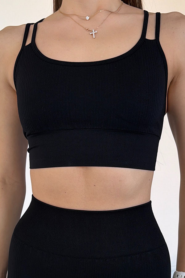 Безшовний спортивний топ оптом KOLGOTOFF TOP Define Ribbed LUXE