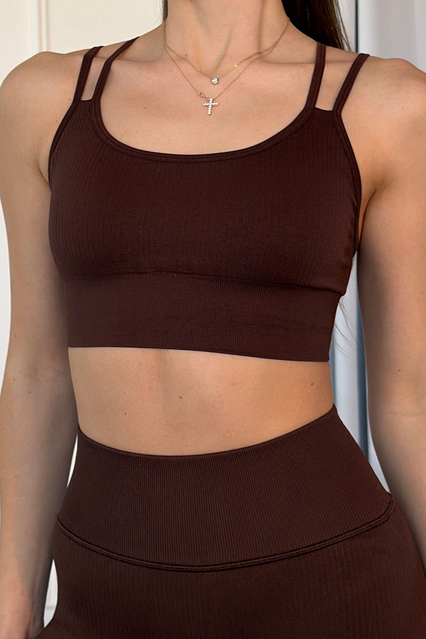 Безшовний спортивний топ оптом KOLGOTOFF TOP Define Ribbed LUXE