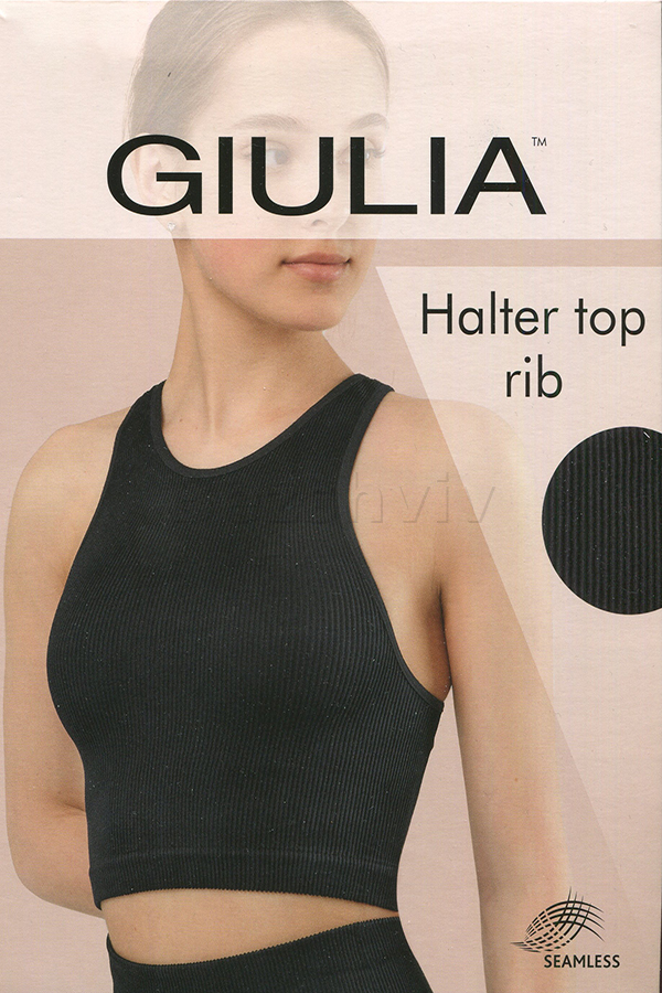 Топ безшовний у рубчик оптом GIULIA Halter TOP Rib
