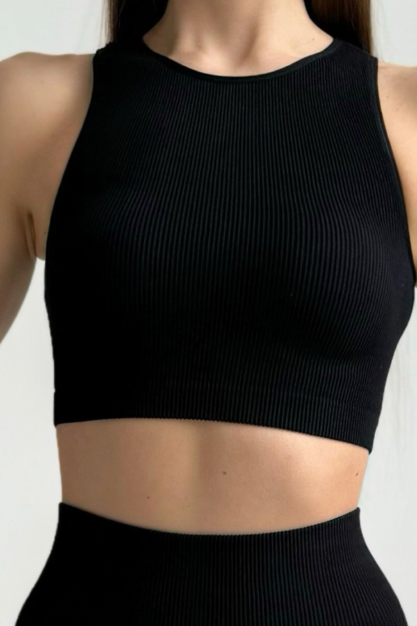 Топ-майка бесшовная в рубчик оптом KOLGOTOFF TOP RIBBED