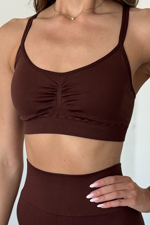 Спортивный женский топ оптом NTF V-top