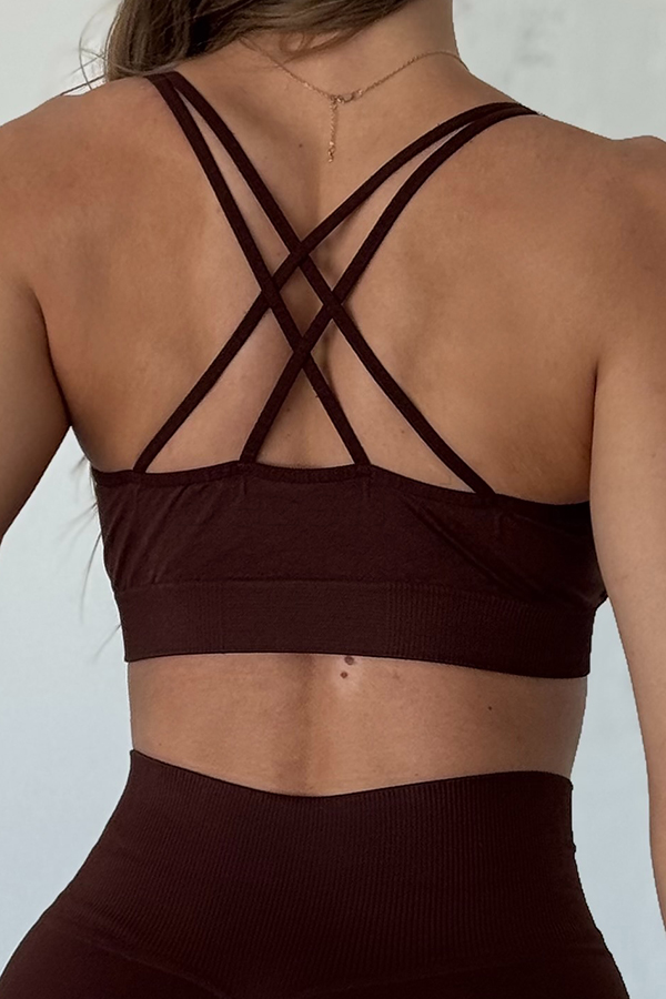 Спортивный женский топ оптом NTF V-top