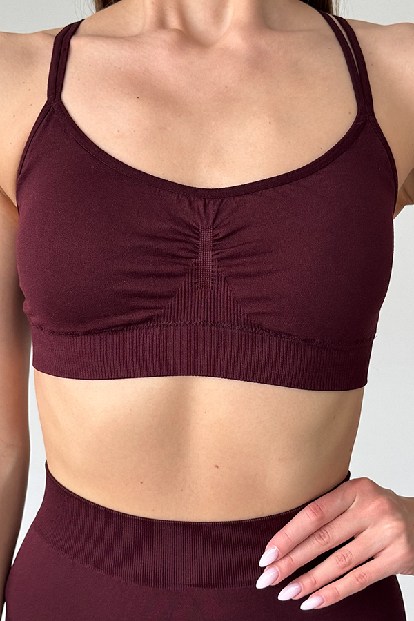 Спортивный женский топ оптом NTF V-top