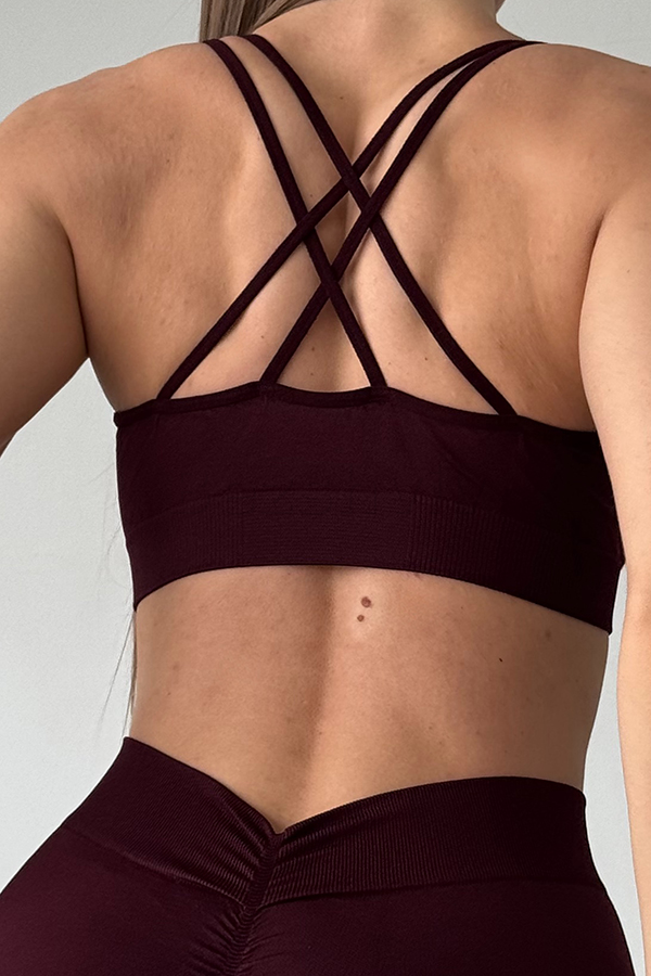 Спортивный женский топ оптом NTF V-top