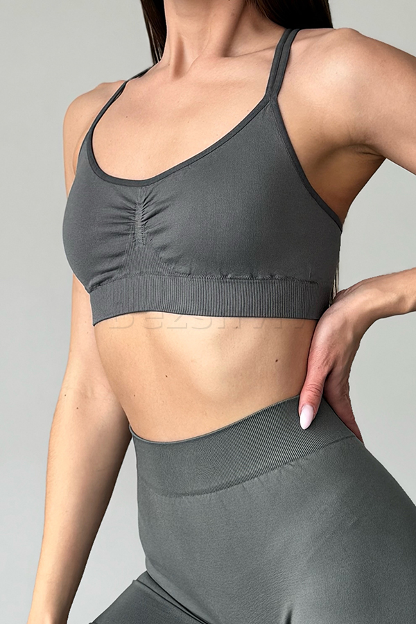 Спортивный женский топ оптом NTF V-top