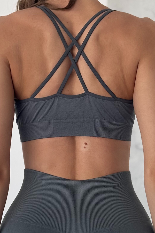 Спортивный женский топ оптом NTF V-top