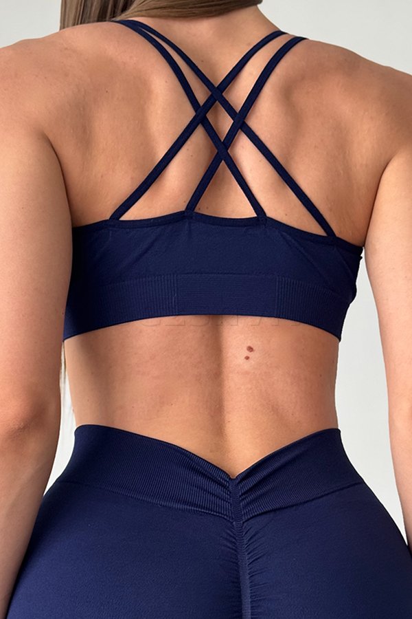 Спортивный женский топ оптом NTF V-top