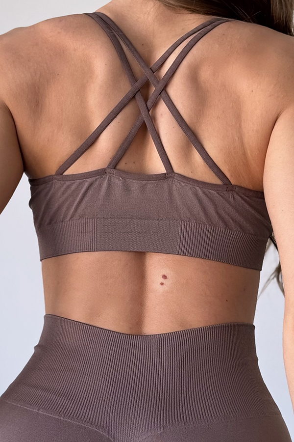 Спортивный женский топ оптом NTF V-top