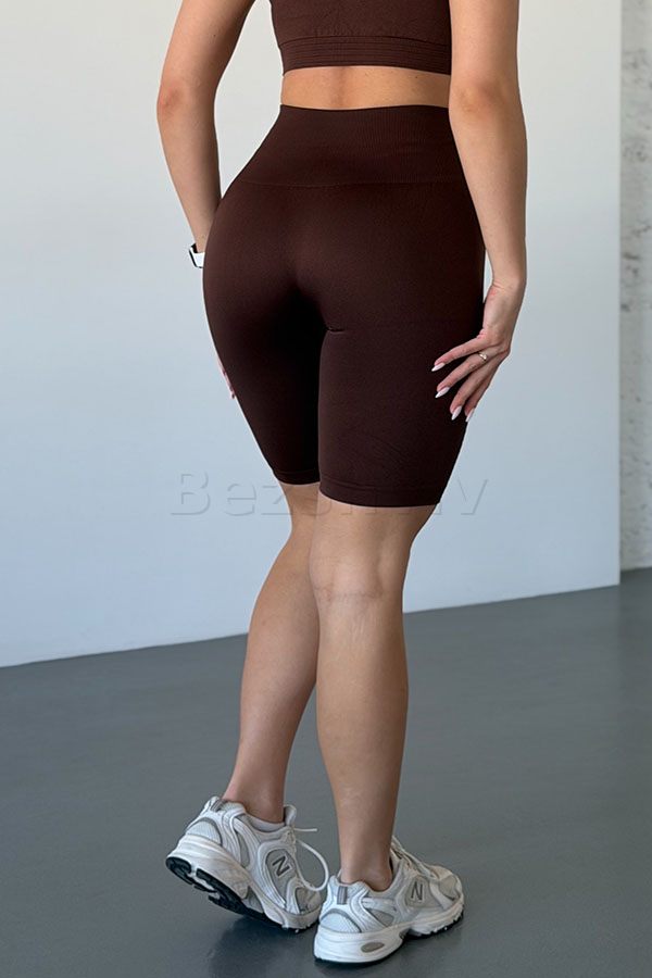 Велосипедки бесшовные с широким поясом оптом KOLGOTOFF TRACKS High Waisted