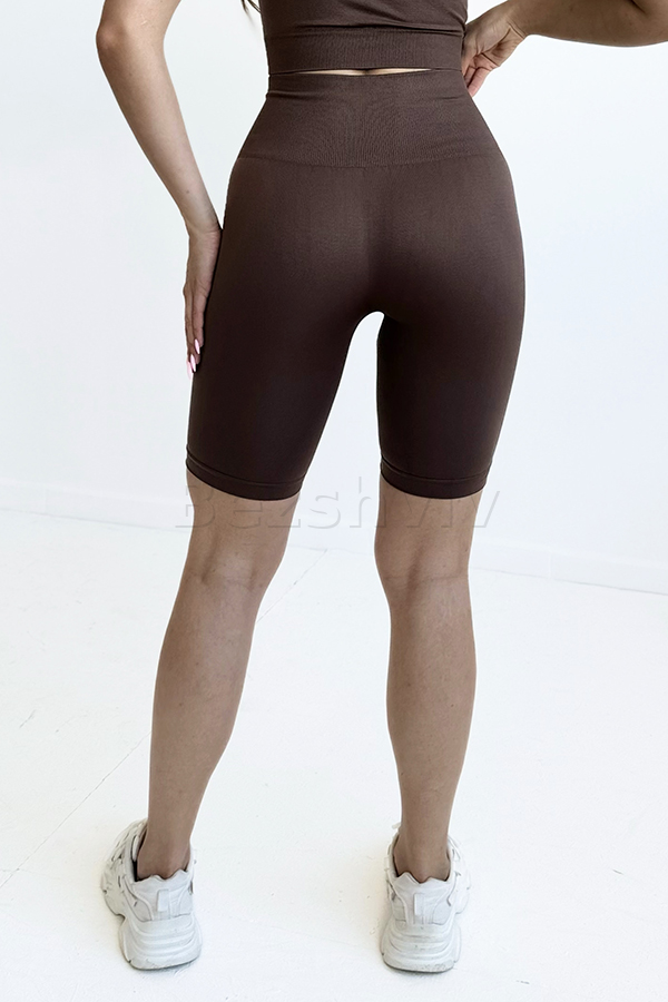 Велосипедки бесшовные с широким поясом оптом KOLGOTOFF TRACKS High Waisted