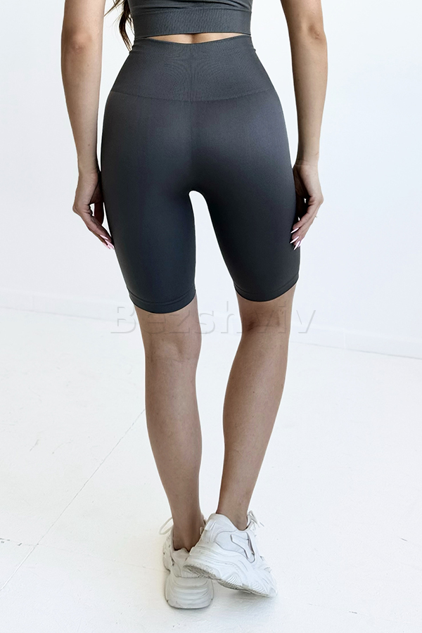 Велосипедки бесшовные с широким поясом оптом KOLGOTOFF TRACKS High Waisted