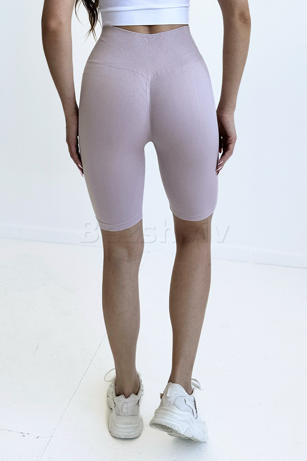 Бесшовные велосипедки с эффектом пуш-ап оптом GIULIA Tracks Shape